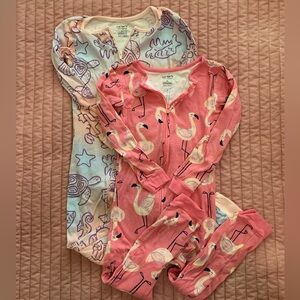 Carter’s footless pj onesie set - size 5T